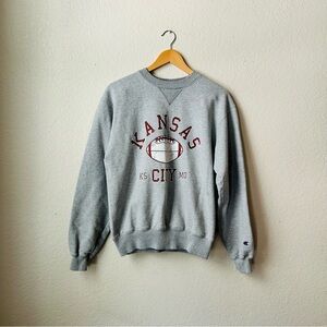 Vintage Champion Kansas City Football Sweatshirt Size Small